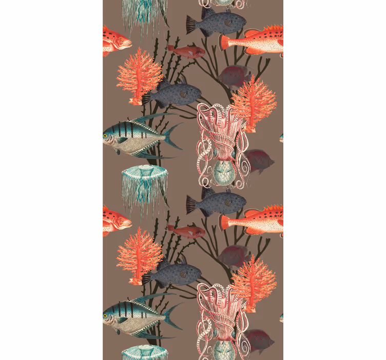 Underwater Marine Life fishes wallpaper - TenStickers