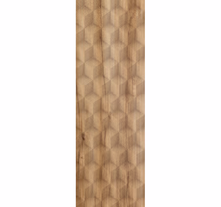 3D cubes motif textured wallpaper - TenStickers