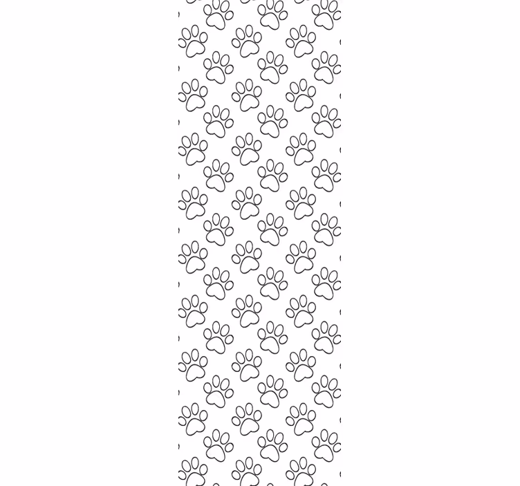 Paw Print Design cats wallpaper - TenStickers