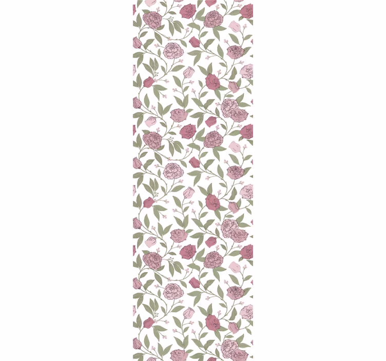 Floral Charm flowers wallpaper - TenStickers