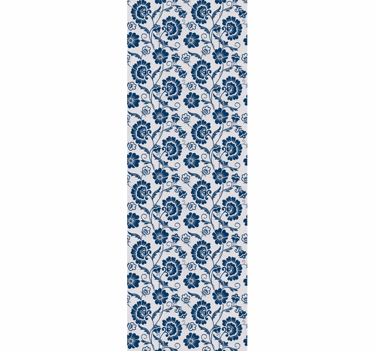Floral vine design flowers wallpaper - TenStickers