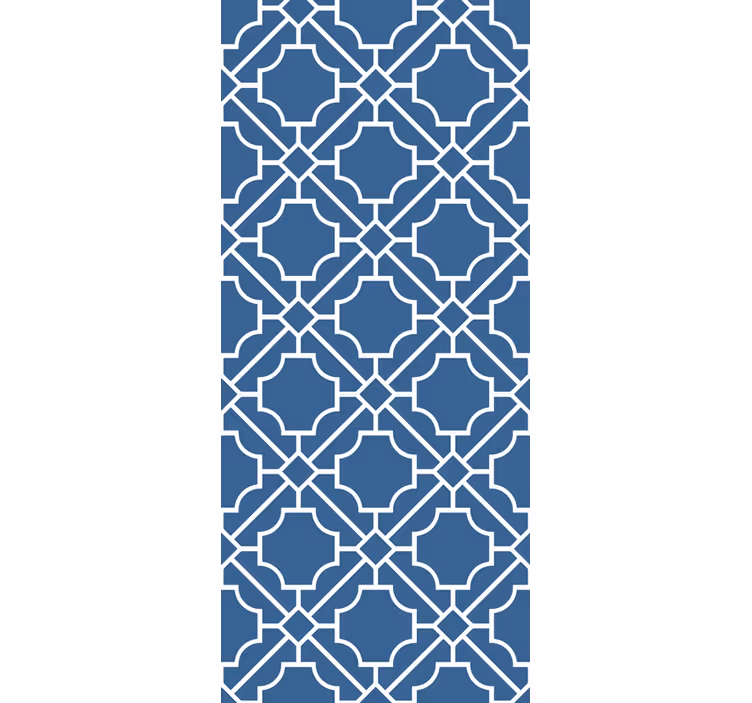 Blue classic pattern ornamental wallpaper - TenStickers