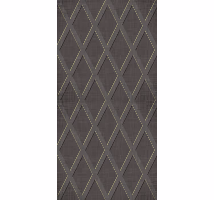 Diamond Grid Pattern textured wallpaper - TenStickers