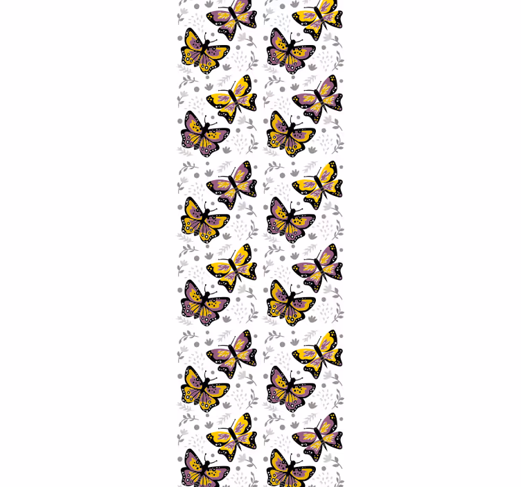 Fluttering wing design butterflies wallpaper - TenStickers