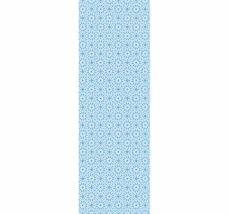 Blue Geometric Shapes tile effect wallpaper - TenStickers
