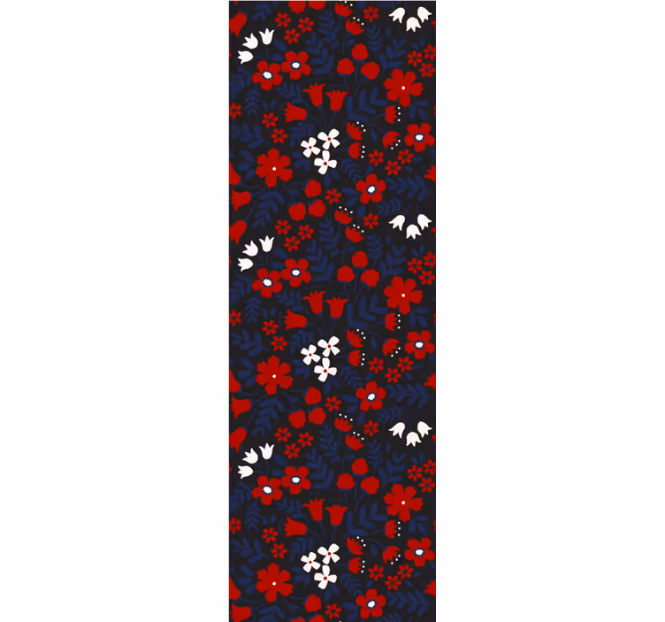 Vibrant Floral Bloom flowers wallpaper - TenStickers