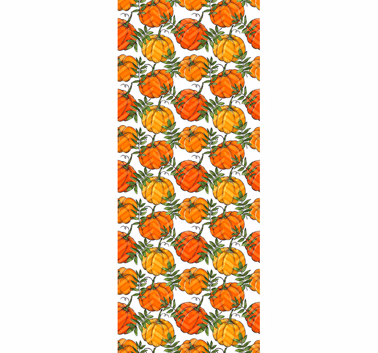Pumpkin blooms cute halloween wallpaper - TenStickers