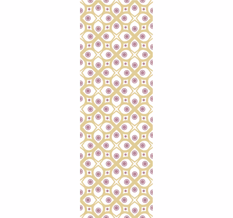 Retro eye pattern goemetric wallpaper - TenStickers