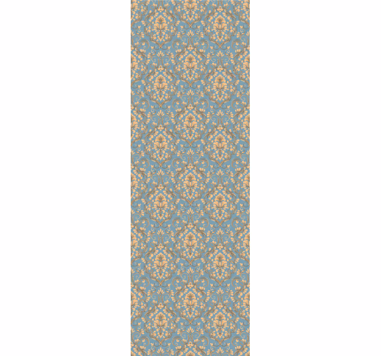 Ornate floral Damask retro wallpaper - TenStickers