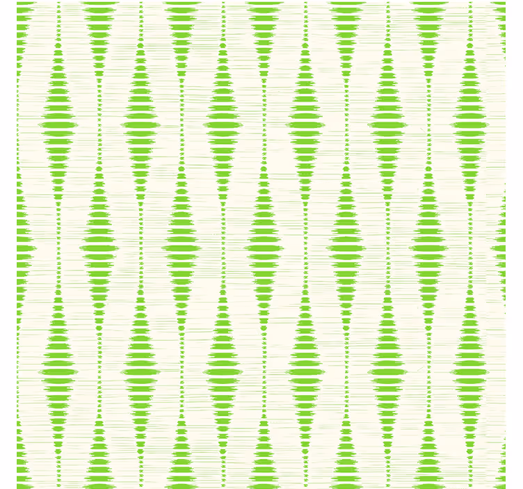Green rabaul ikat goemetric wallpaper - TenStickers