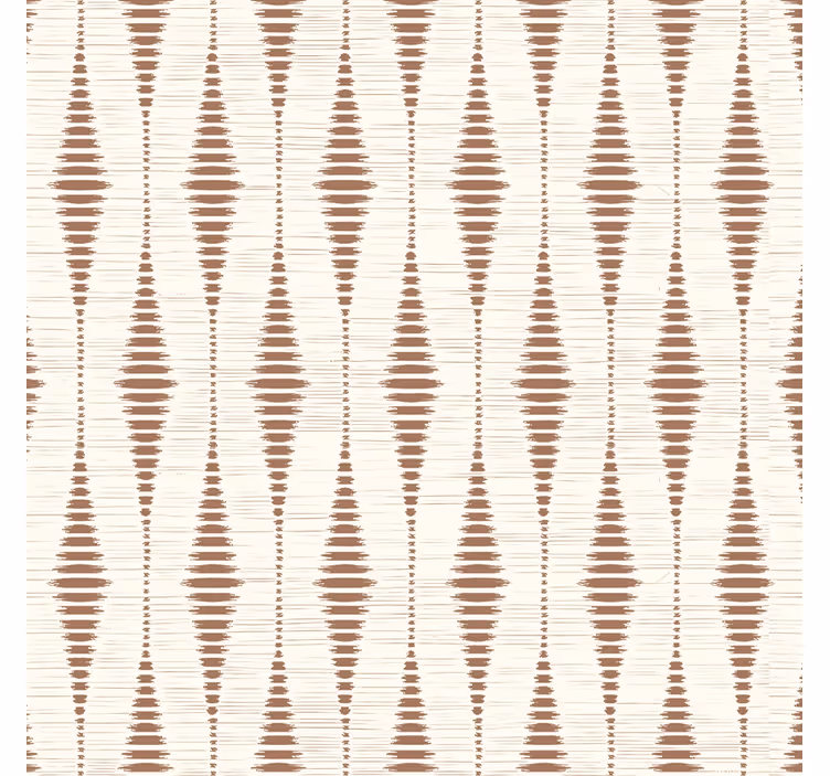 Mocha Mousse rabaul ikat goemetric wallpaper - TenStickers