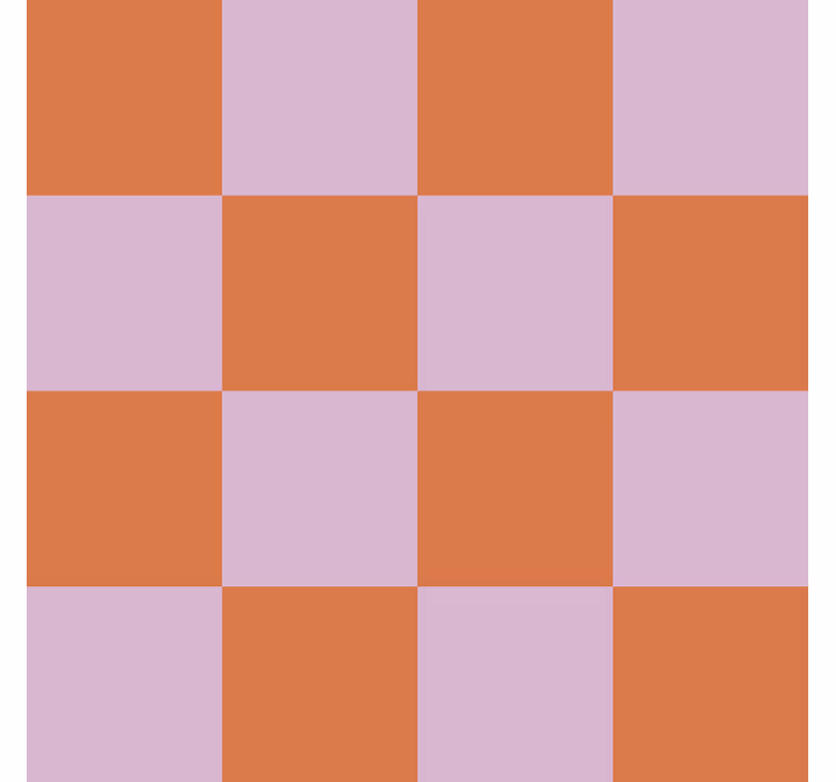 Orange shades motif tile effect wallpaper - TenStickers