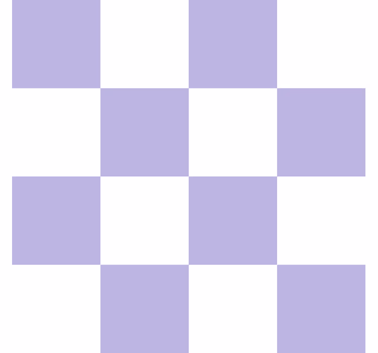 White and purple motif tile effect wallpaper - TenStickers