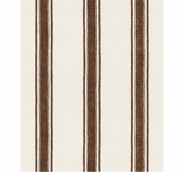 Geometric wallpaper vertical lines in brown - TenStickers