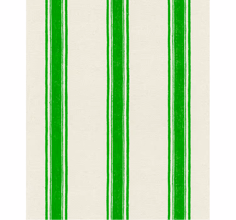 Geometric wallpaper vertical lines in green - TenStickers
