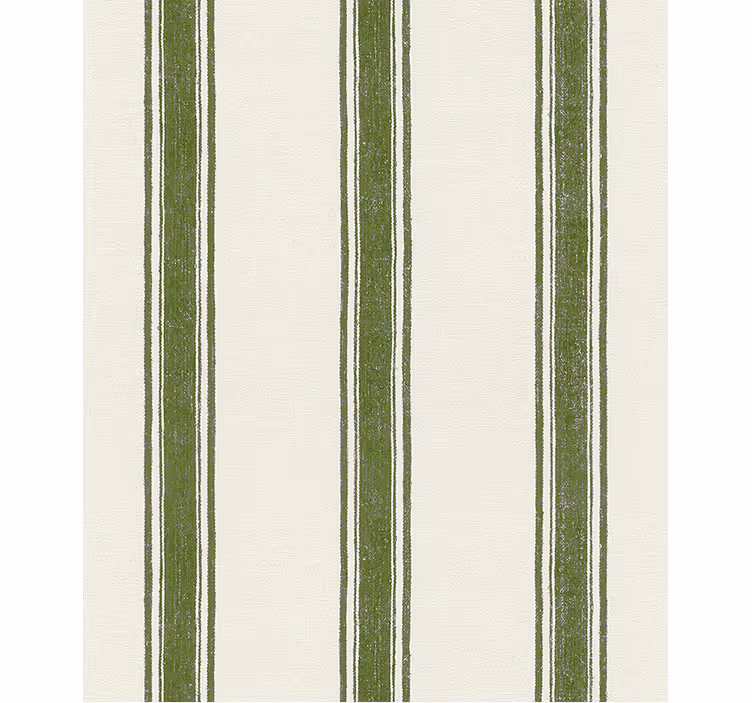 Geometric wallpaper vertical lines moss green - TenStickers