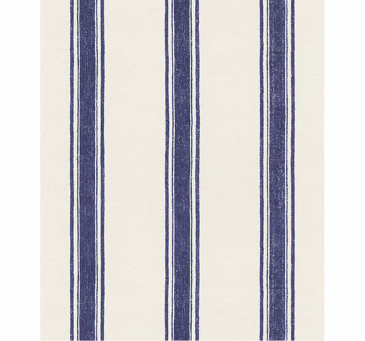 Geometric wallpaper vertical lines navy blue - TenStickers