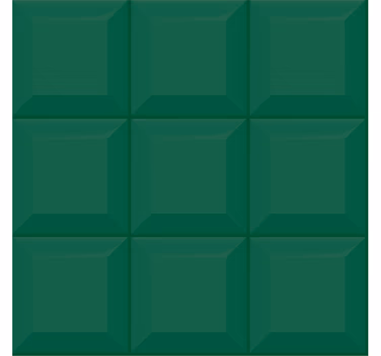 Wallpaper geometric 3d green squares design - TenStickers