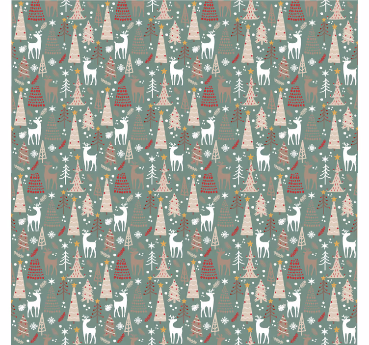 Holiday christmas wallpaper christmas forest design - TenStickers