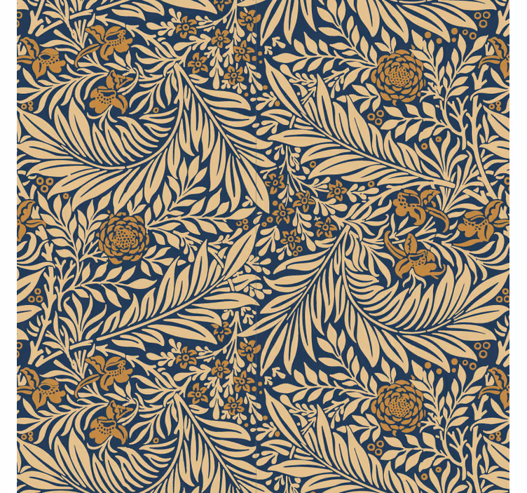 Living area wallpaper floral vintage design - TenStickers