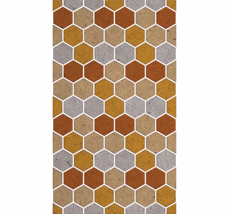Ornamental wallpaper with panel effect texture - TenStickers