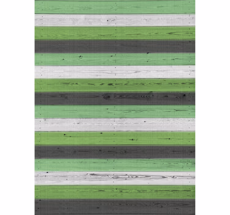 Ornamental wallpaper with wood texture laminates - TenStickers