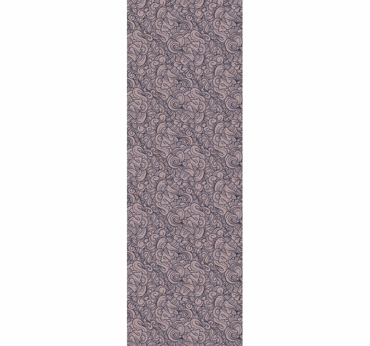 Living area wallpaper in abstract paisley design - TenStickers