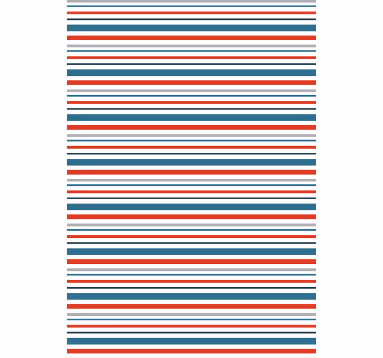 Ornamental wallpaper marine retro striped pattern - TenStickers