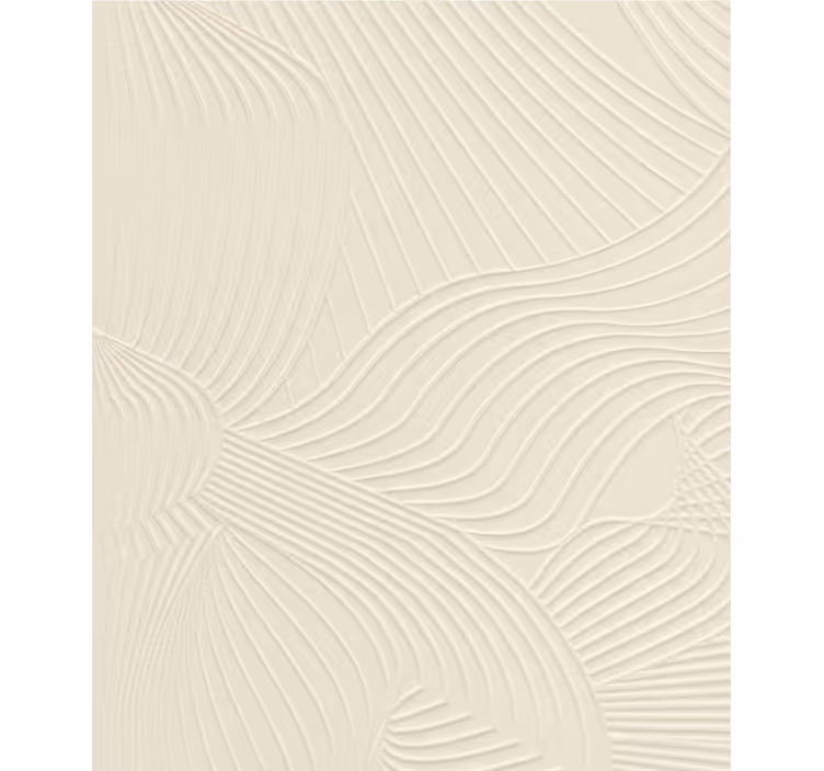 Living area wallpaper cream wavy texture - TenStickers