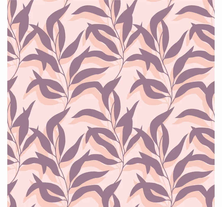 Wall paper in bedroom palma tropical blush design - TenStickers