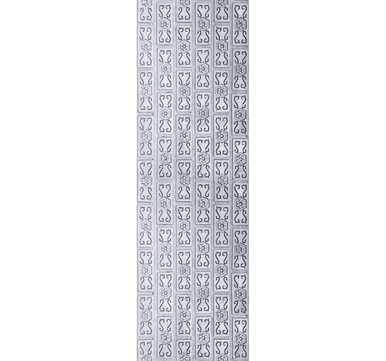 Ornamental wallpaper exotic plaster leaves - TenStickers