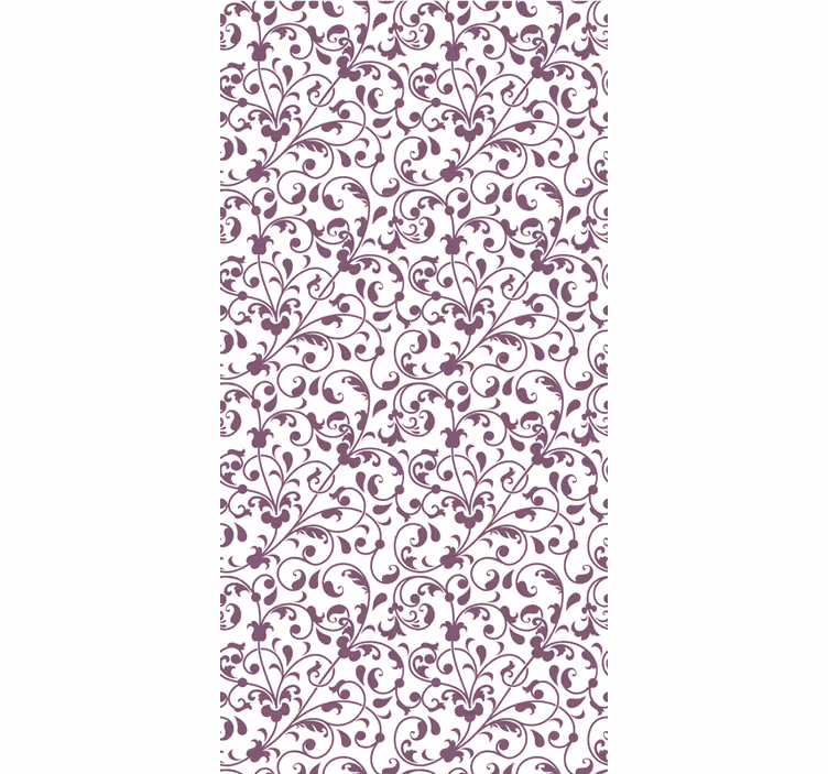 Living area wallpaper ornament leaf paisley - TenStickers