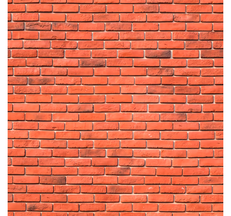 Bricks wallpaper in red realistic pattern - TenStickers