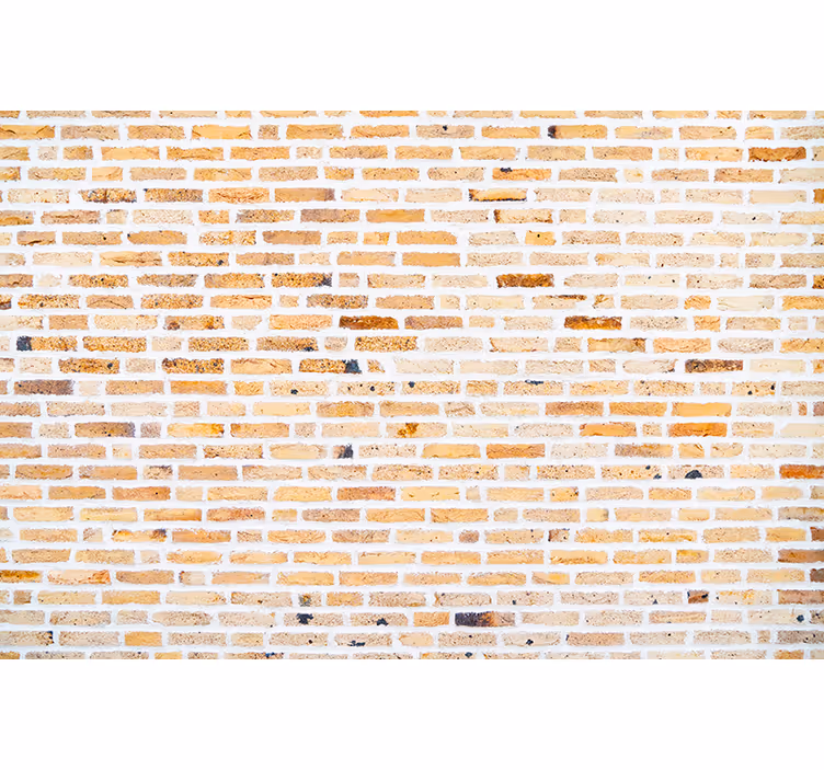 Bricks wallpaper light horizontal design - TenStickers