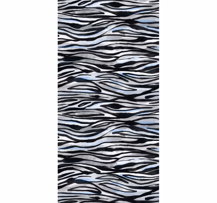 Ornamental wallpaper zebra pattern decor - TenStickers