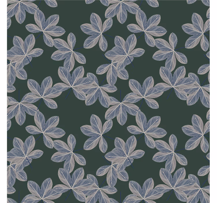 Ornamental wallpaper botanical leaf design - TenStickers