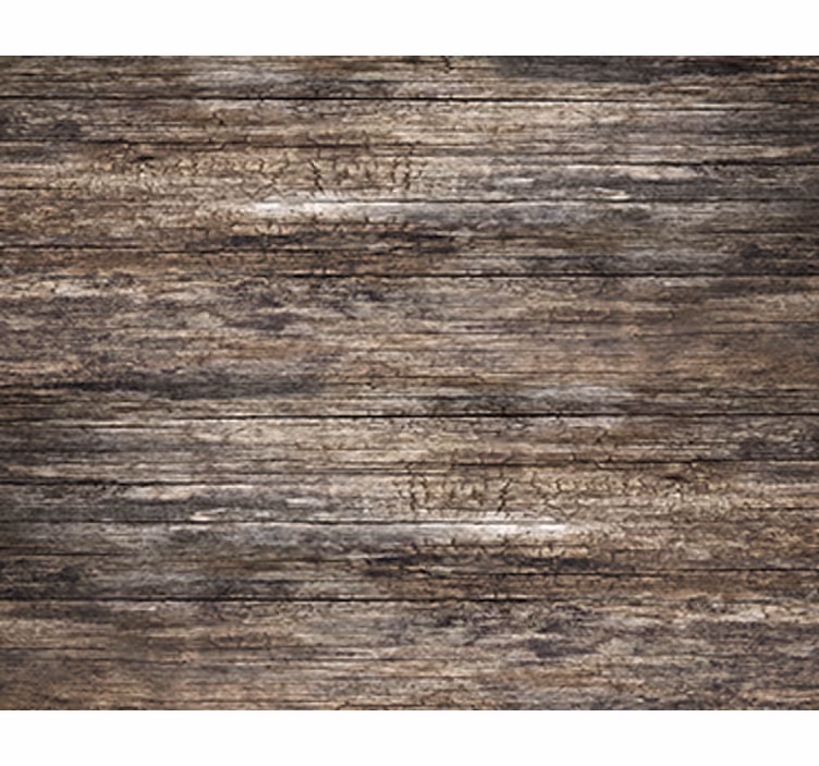 Living area wallpaper dark wood effect - TenStickers