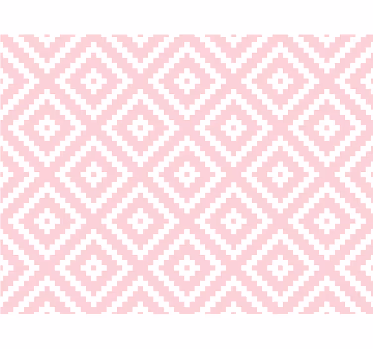 Textured wallpaper pink squares geometric pattern - TenStickers