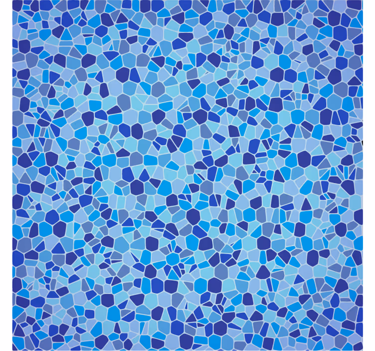 Textured wallpaper blue mosaic effect - TenStickers