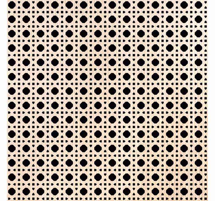 Textured wallpaper light brown caning - TenStickers