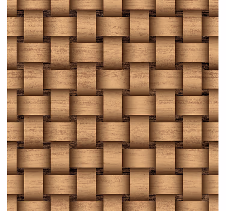 Textured wallpaper wood interwoven - TenStickers