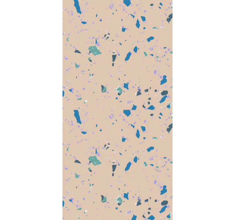 Abstract geometric wallpaper in bedroom - TenStickers