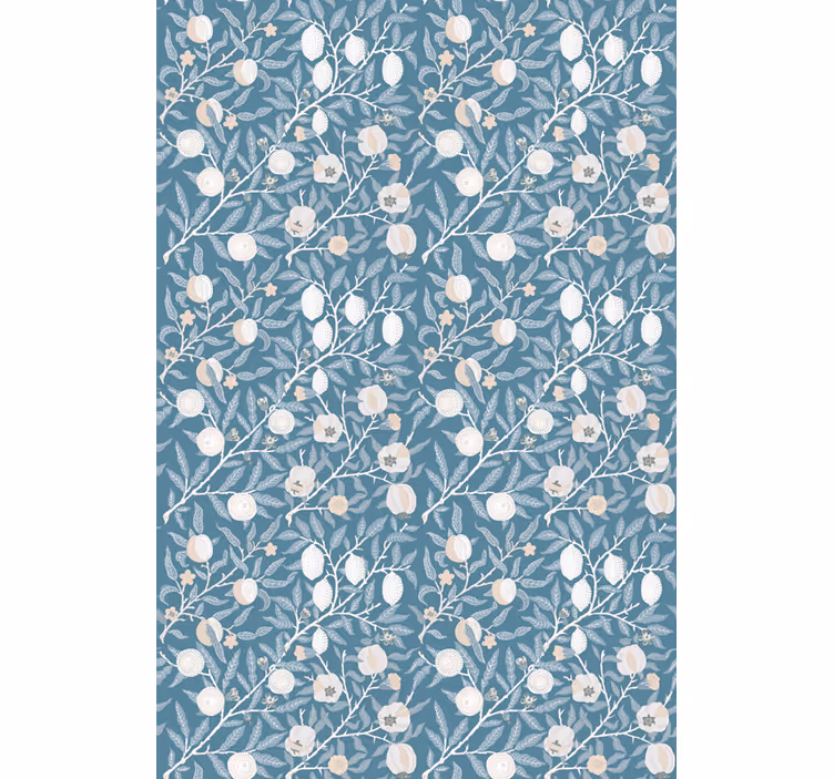Floral inspired arrangement wall paper in bedroom - TenStickers