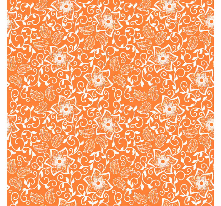 Wall paper in bedroom floral pattern design - TenStickers