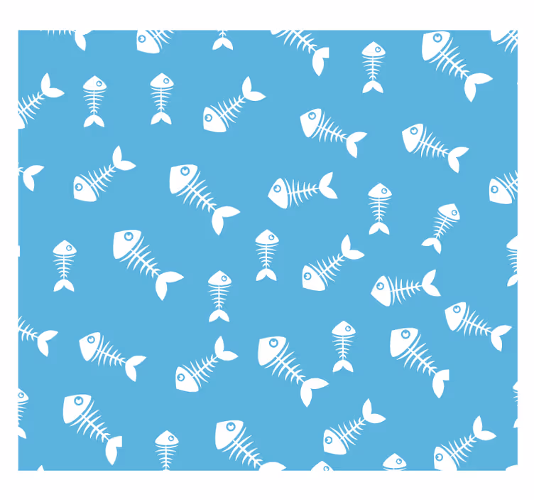 Fish bones animals wallpaper - TenStickers