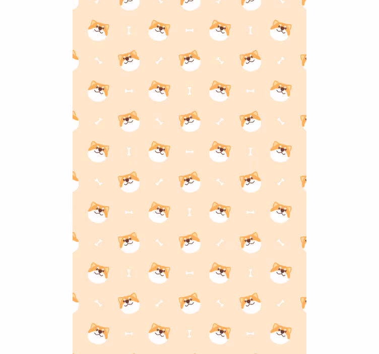 Animals wallpaper cute dog face cartoon - TenStickers