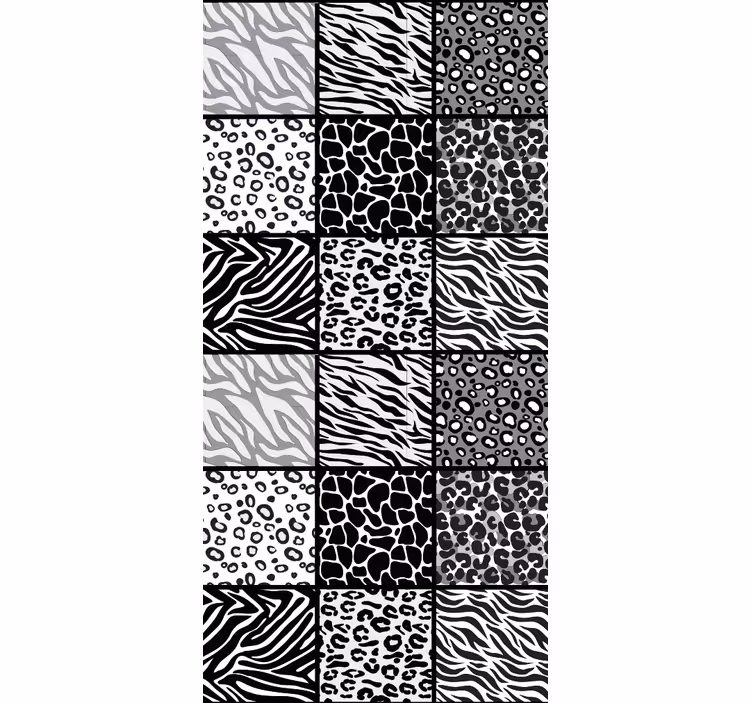 Different animal prints animals wallpaper - TenStickers