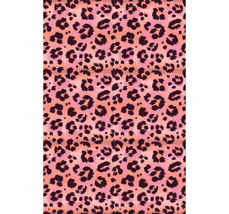 Animals wallpaper pink leopard - TenStickers