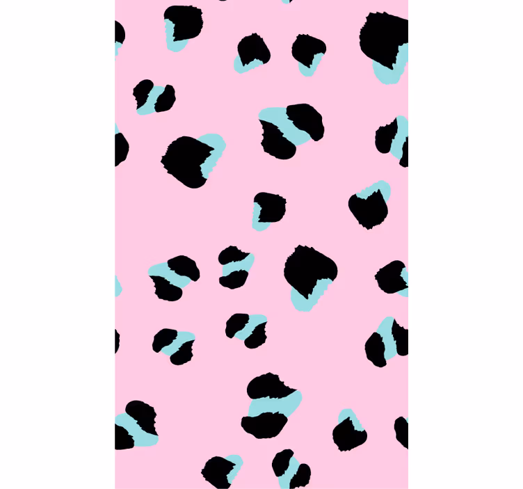 Animals wallpaper pink leopard - TenStickers