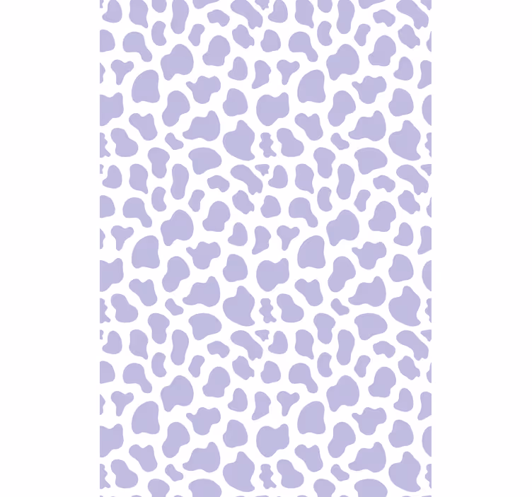 Animals wallpaper purple cow print - TenStickers